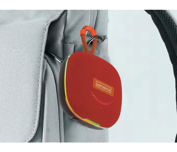 Zenwire Mały Głośnik Przenośny Bezprzewodowy MP3 13W Czerwony - 1604667 - zdjęcie 6